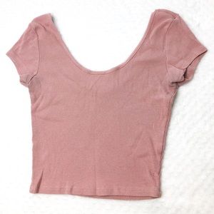Ballerina Neckline Crop Top